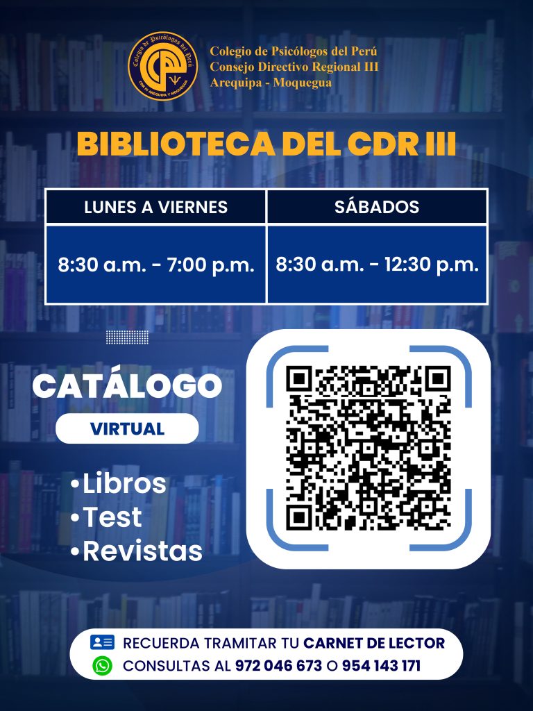 BIBLIOTECA DEL CDR III AREQUIPA – MOQUEGUA