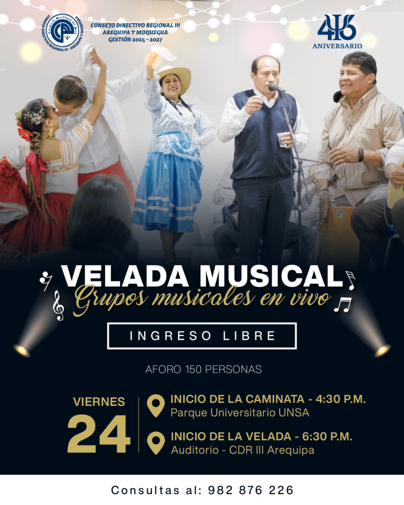 Velada musical por nuestro 46.º aniversario