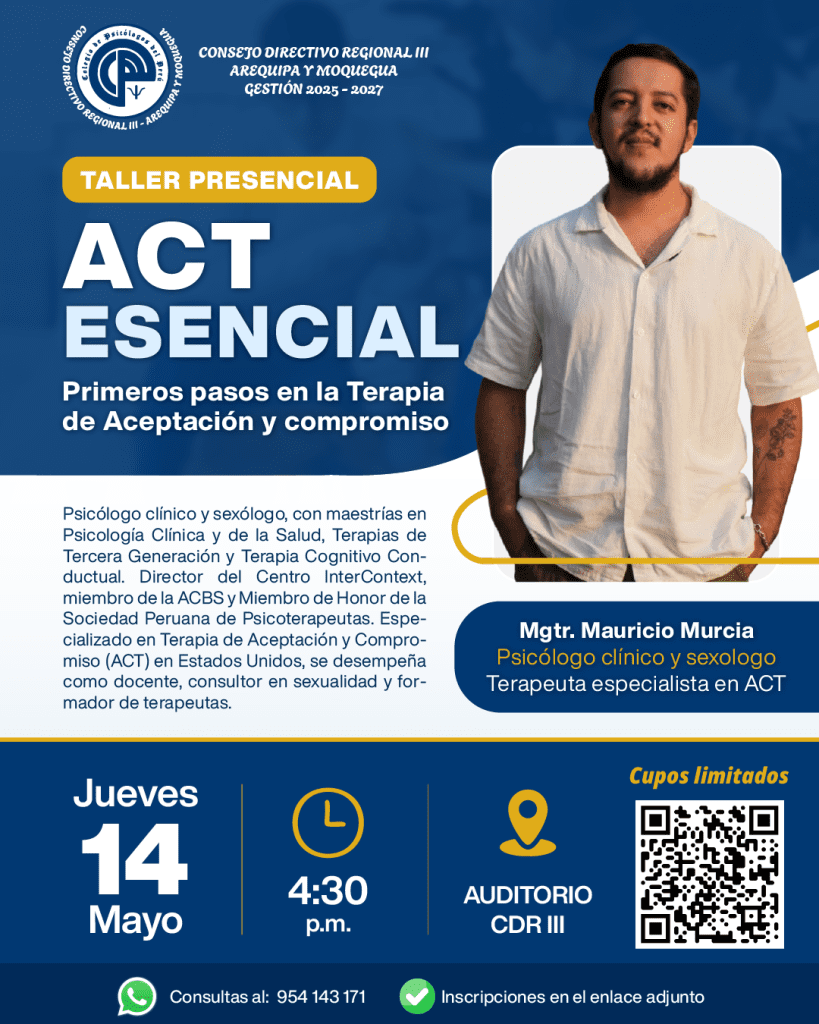 TALLER PRESENCIAL EN ACT ESENCIAL